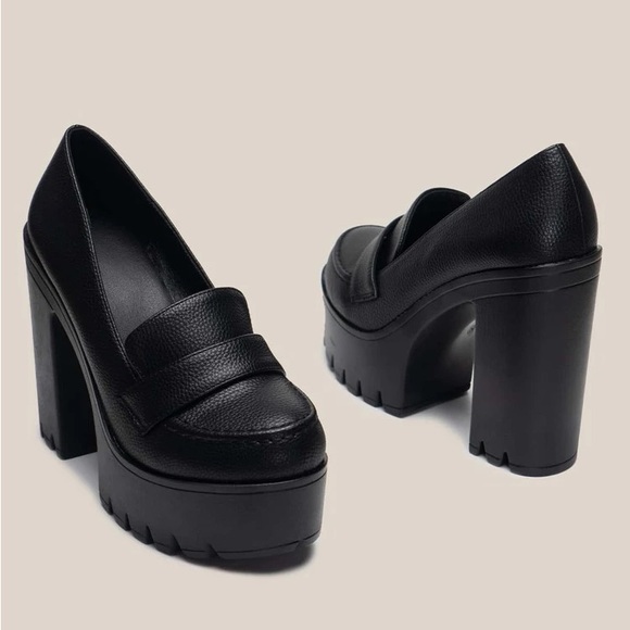 Platform loafer heels - Picture 1 of 5